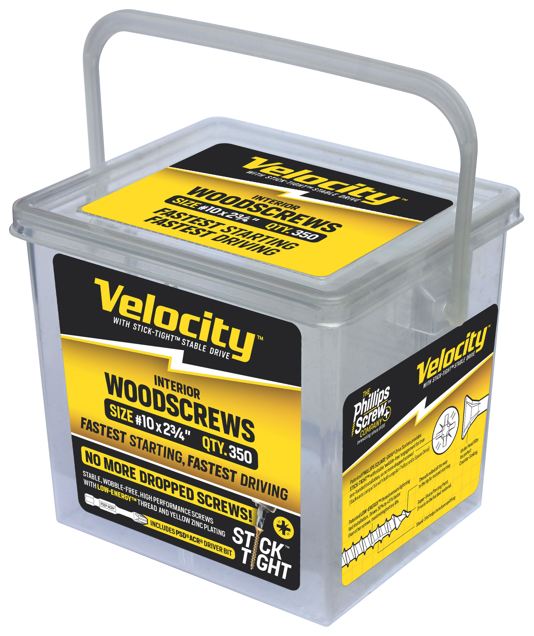 Velocity Woodscrew Tub 1 3D (10x2-34)